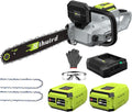 Sihuird 60V 18-Inch Cordless ChainSaw, Brushless Motor Electric Chainsaw with 2 x 6.0Ah Battery and Charger, Tool-free Chain Tension & Auto Lubrication for Tree, Wood Cutting, Courtyard, Household