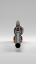 Electric leaf blower with ergonomic handle