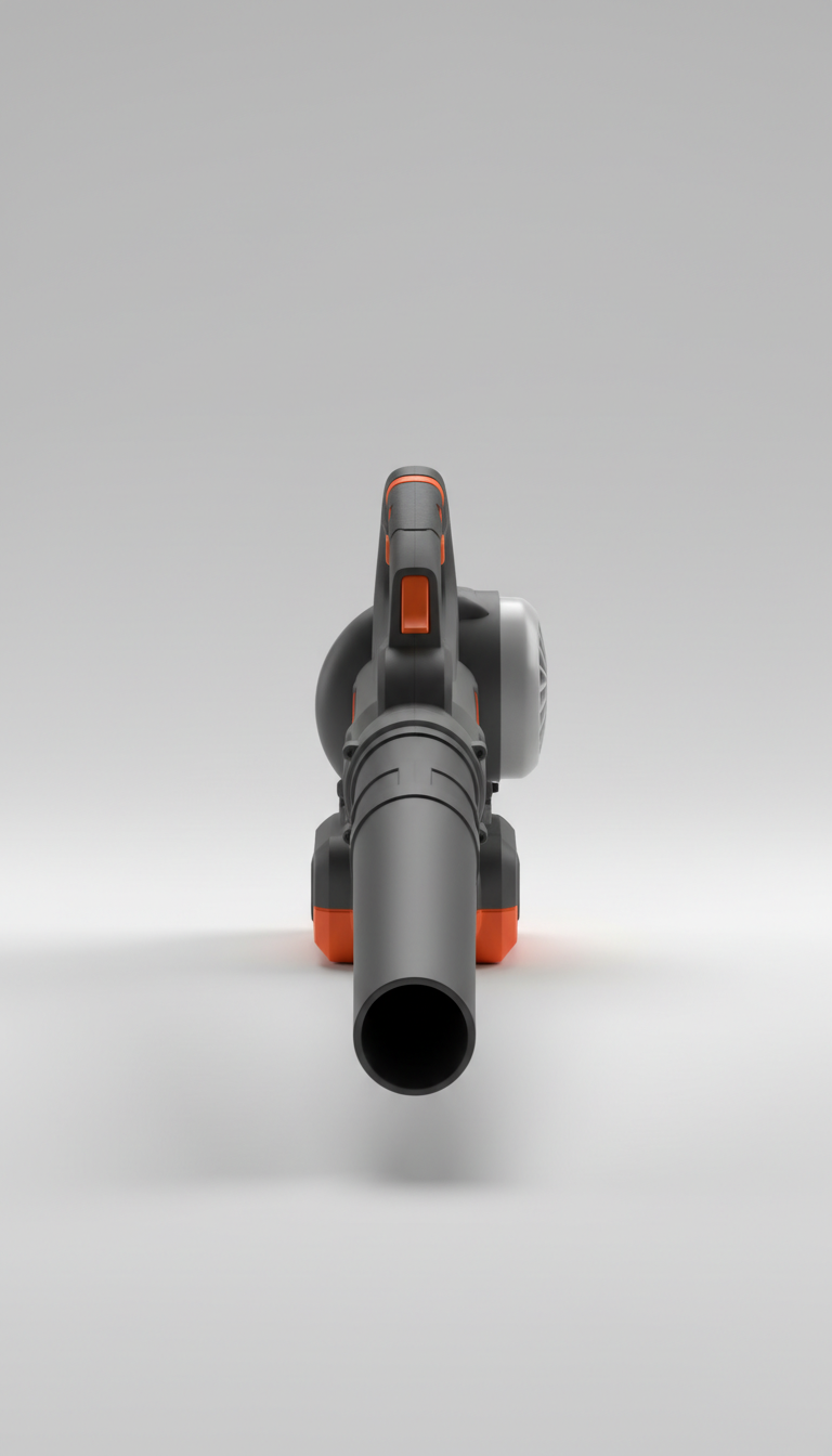 Electric leaf blower with ergonomic handle